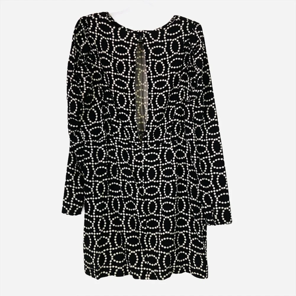 H&M Dress Black/White print‎ Size XLarge